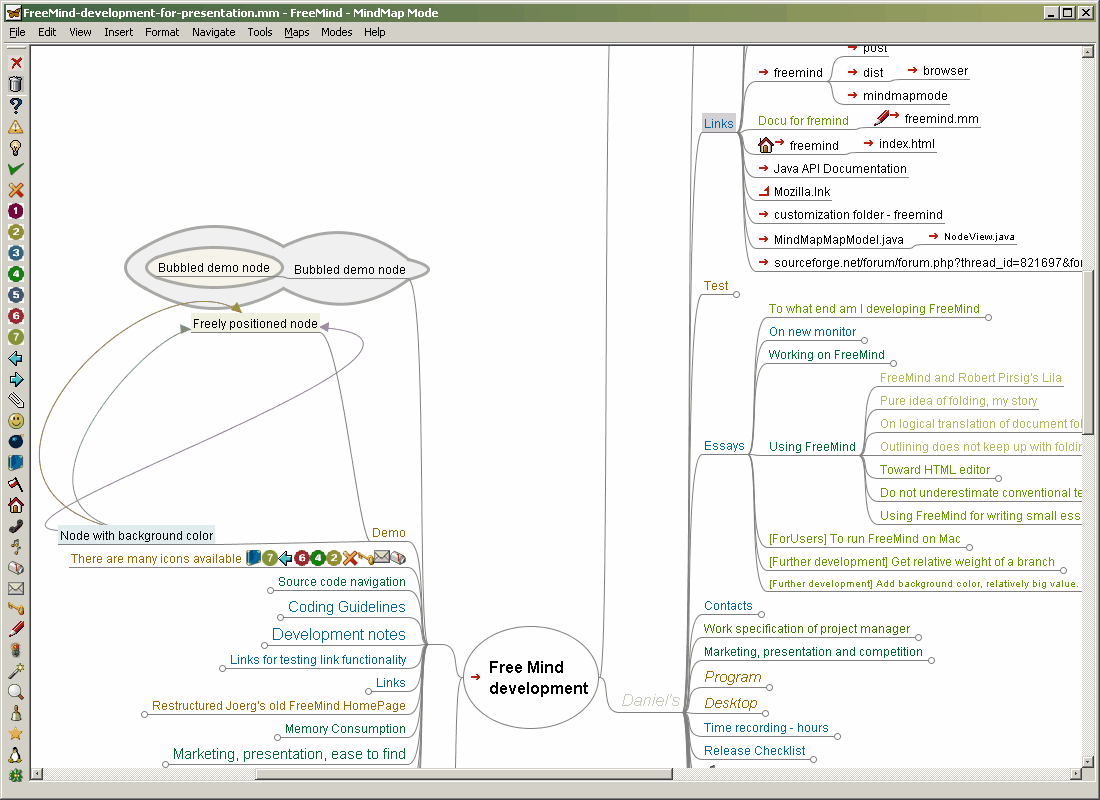 FreeMind is a premier free mind-mapping software written in Java